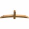 Ekena Millwork Bellingham Rough Sawn Timber Gable Bracket, Western Red Cedar, 60"W x 20"H x 4"D x 4"F, 8/12 Pitch GBW060X20X0404BEL00RWR - alternate 4